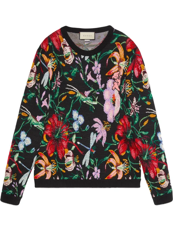 gucci flower sweater