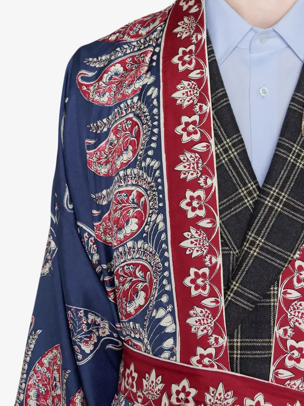mens silk kimono jacket