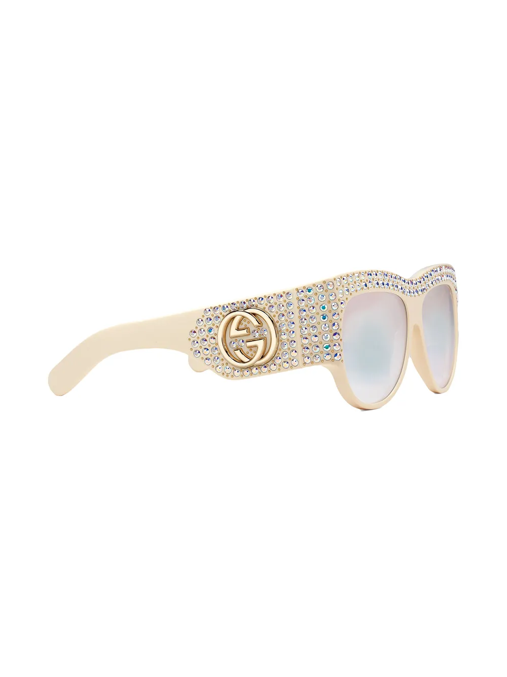 gucci round glitter sunglasses
