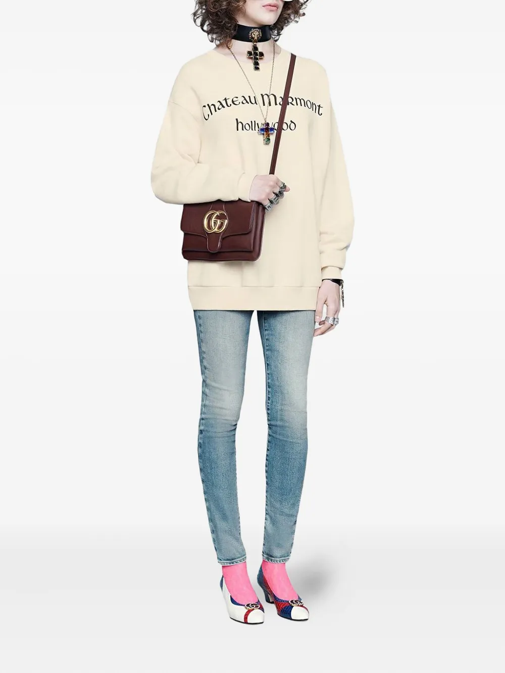  Gucci Klassische Skinny Jeans   Blau 