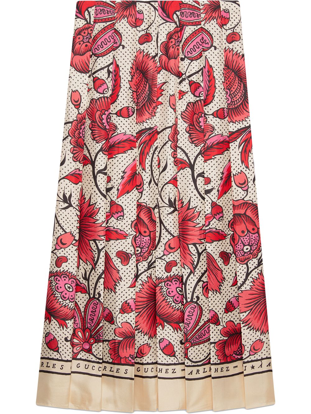 фото Gucci юбка с цветочным принтом