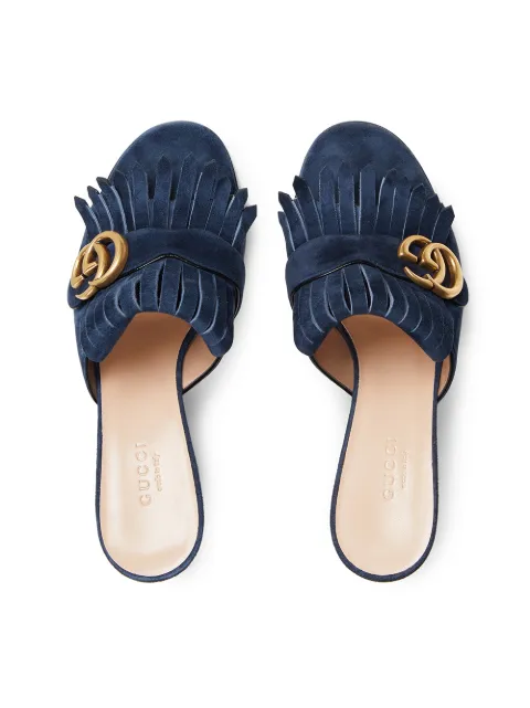 gucci mid heel slide