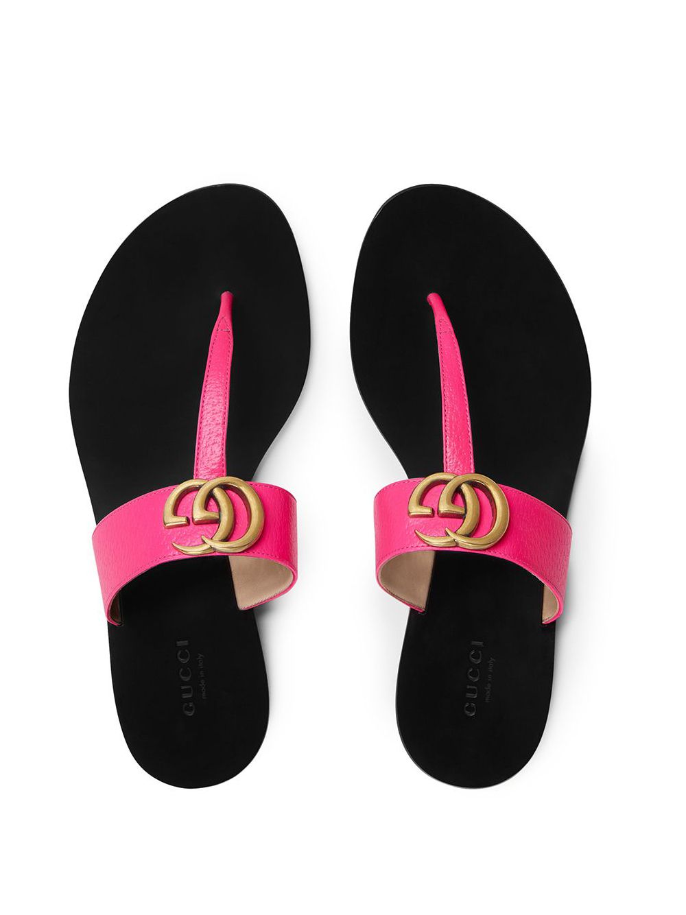 фото Gucci сандалии с т-образным ремешком и логотипом gg