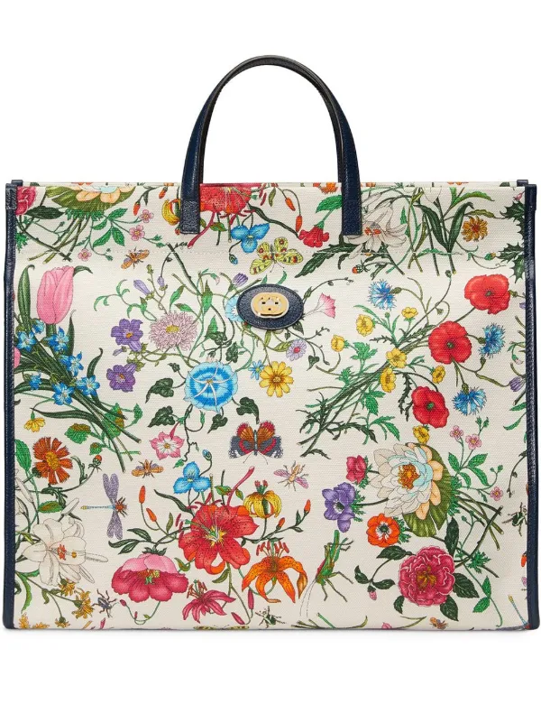 gucci tote floral