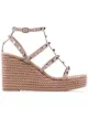 Image 1 of Valentino Garavani Rockstud 120mm wedge espadrilles