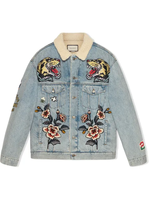 gucci panther denim jacket