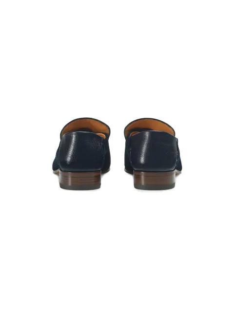 Gucci Horsebit Collapsible Leather Loafer In Blue