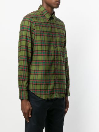 plaid button down shirt展示图