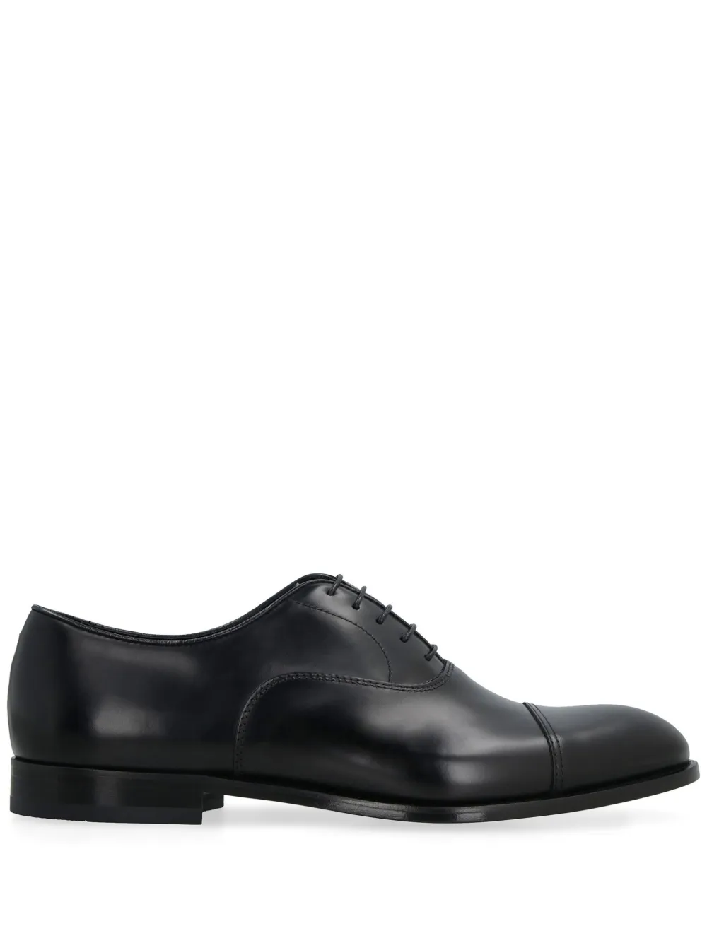 Doucal's leather Oxford shoes - Black