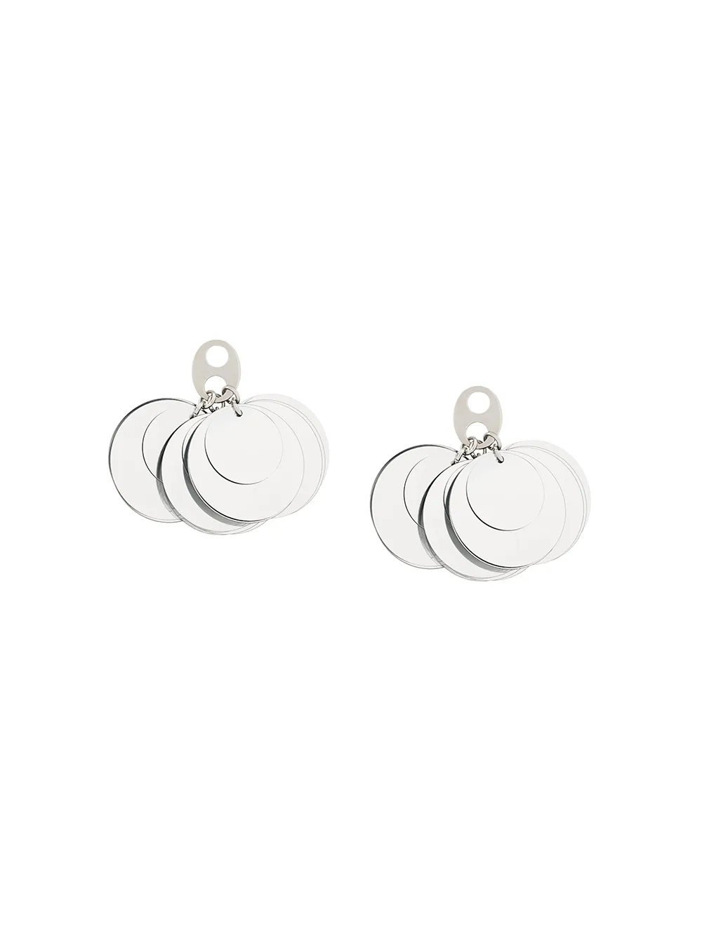 Rabanne paillette earrings | Silver | Image 1