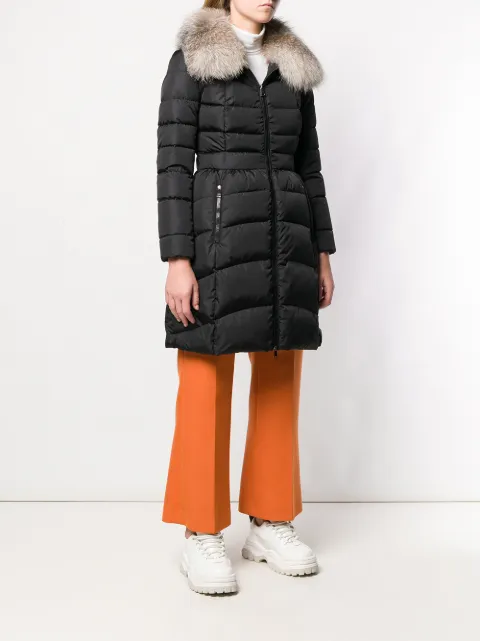 Moncler Hirondelle Padded Coat In Black