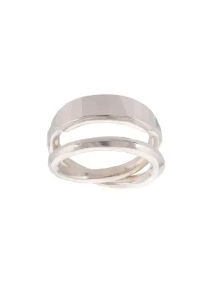 THE OUZE Fused Raw Diamond Ring | Silver | FARFETCH BH