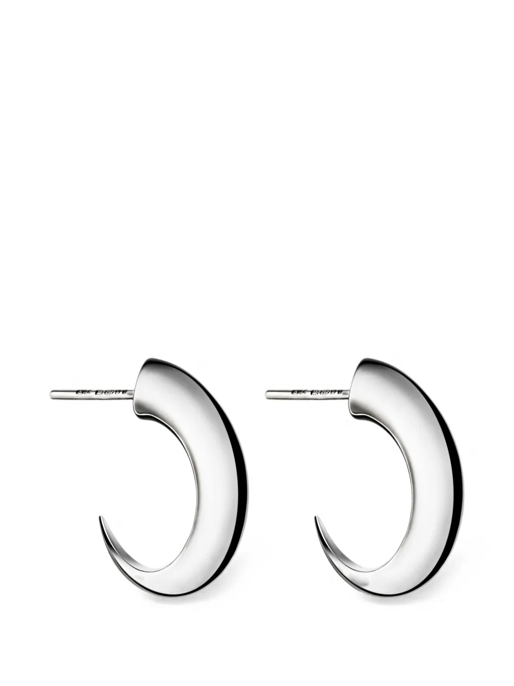 Shaun Leane sterling silver Cat Claw medium hoop earrings