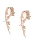 Shaun Leane Cherry Blossom diamond Hook earrings - Gold
