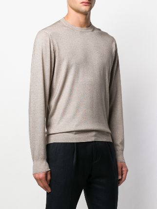 fine knit V-neck sweater展示图