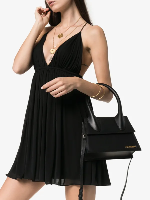 Jacquemus Black Le Grand Chiquito Leather Shoulder Bag Aw19 | Farfetch.com