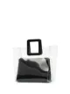 STAUD Shirley leather PVC tote bag