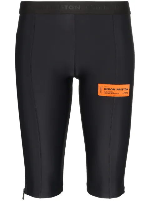 Heron Preston Radlerhose mit Logo-Patch