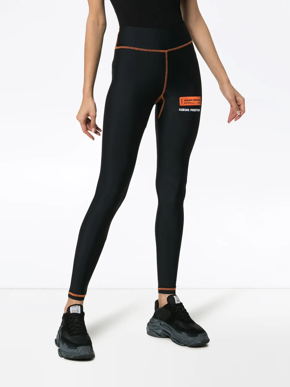  Heron Preston Leggings Mit Ziernähten   Schwarz 
