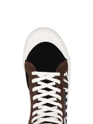 brown and white vault x taka hayashi zebra print sneakers展示图