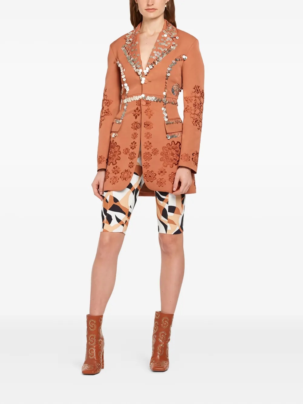 Roberto Cavalli sequin-embellished fitted jacket | Fitted Jackets | Image 2