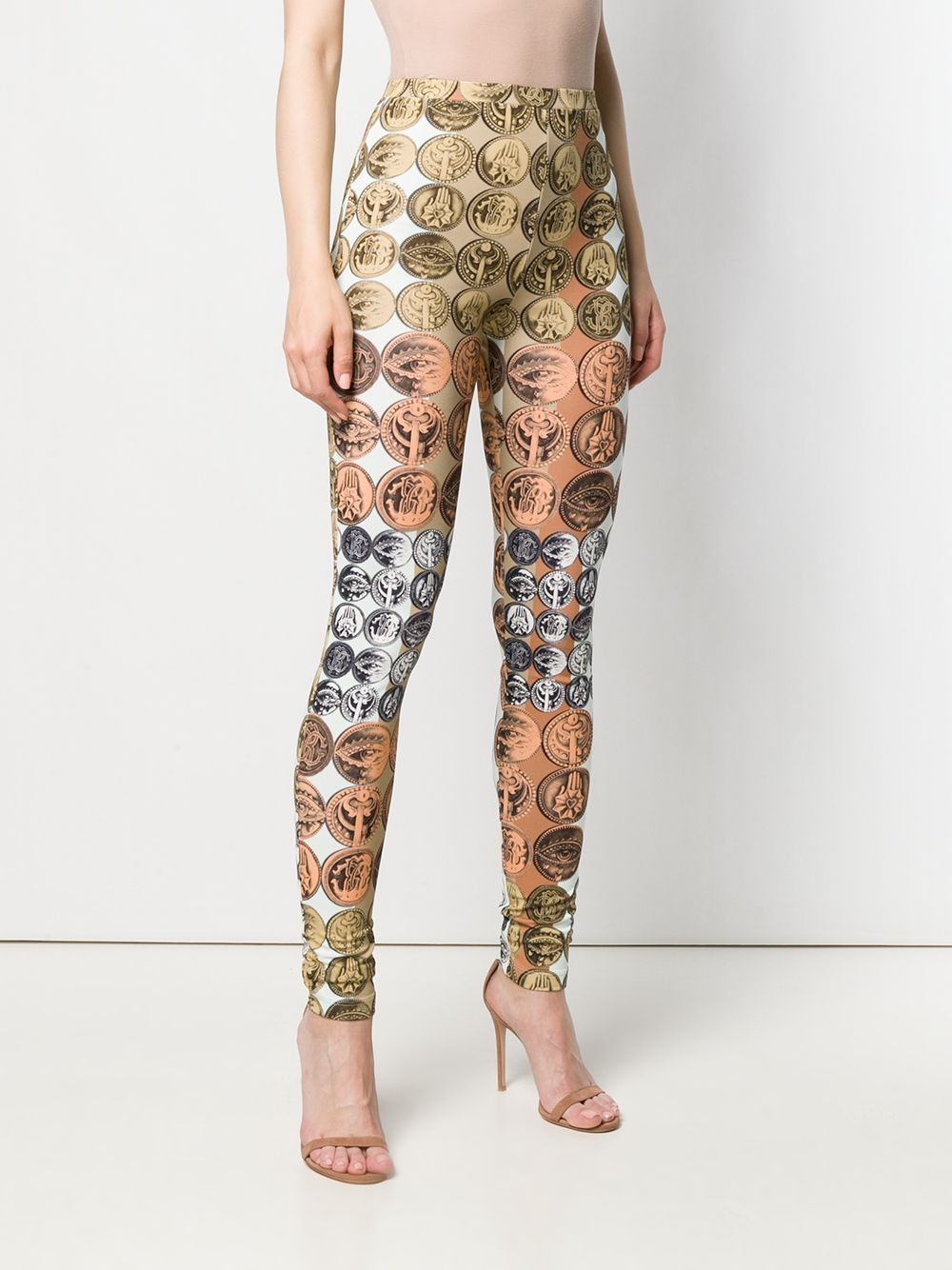 Roberto Cavalli Stripes & Coins Leggings - Farfetch