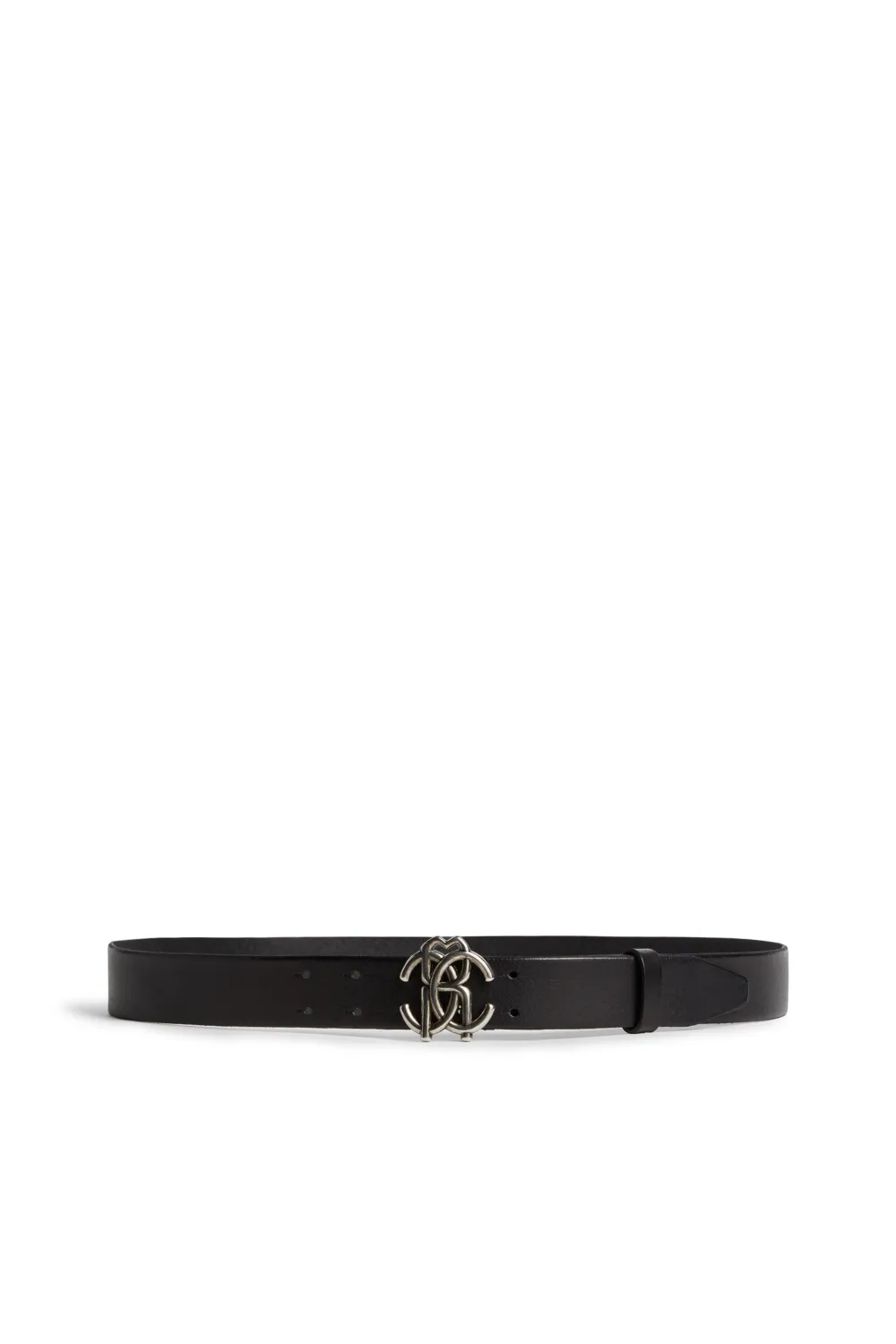 Click to view more detailed imagery on our partner's website Roberto Cavalli Rc Monogram Buckle Belt In Black