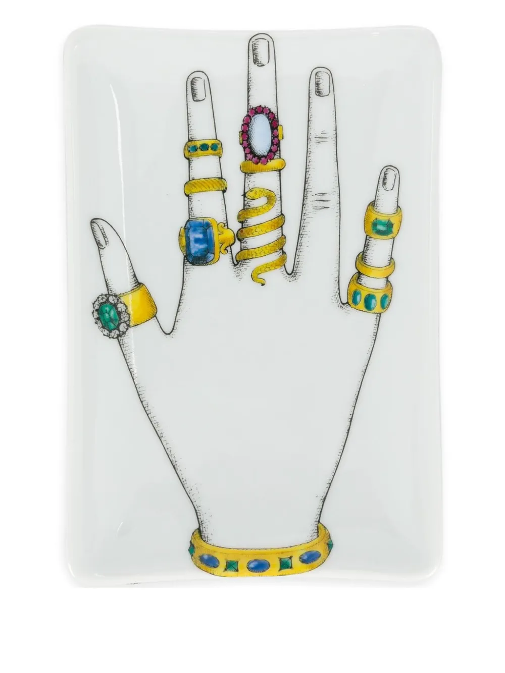 Fornasetti rings hand ashtray | White | Image 1