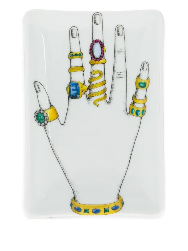 FORNASETTI アッシュトレイ　小物入れ　新品未使用 Fornasetti プリント アッシュトレイ | ホワイト | FARFETCH JP