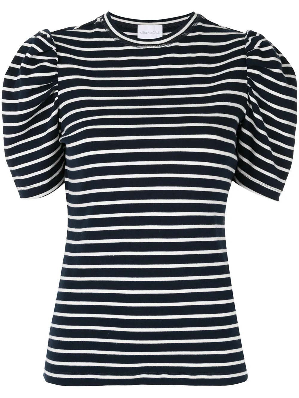 Alice Mccall T-shirts ALICE MCCALL SPACE IS THE PLACE STRIPED T-SHIRT - BLACK