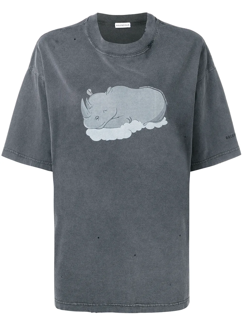 balenciaga rhino t-shirt - grey