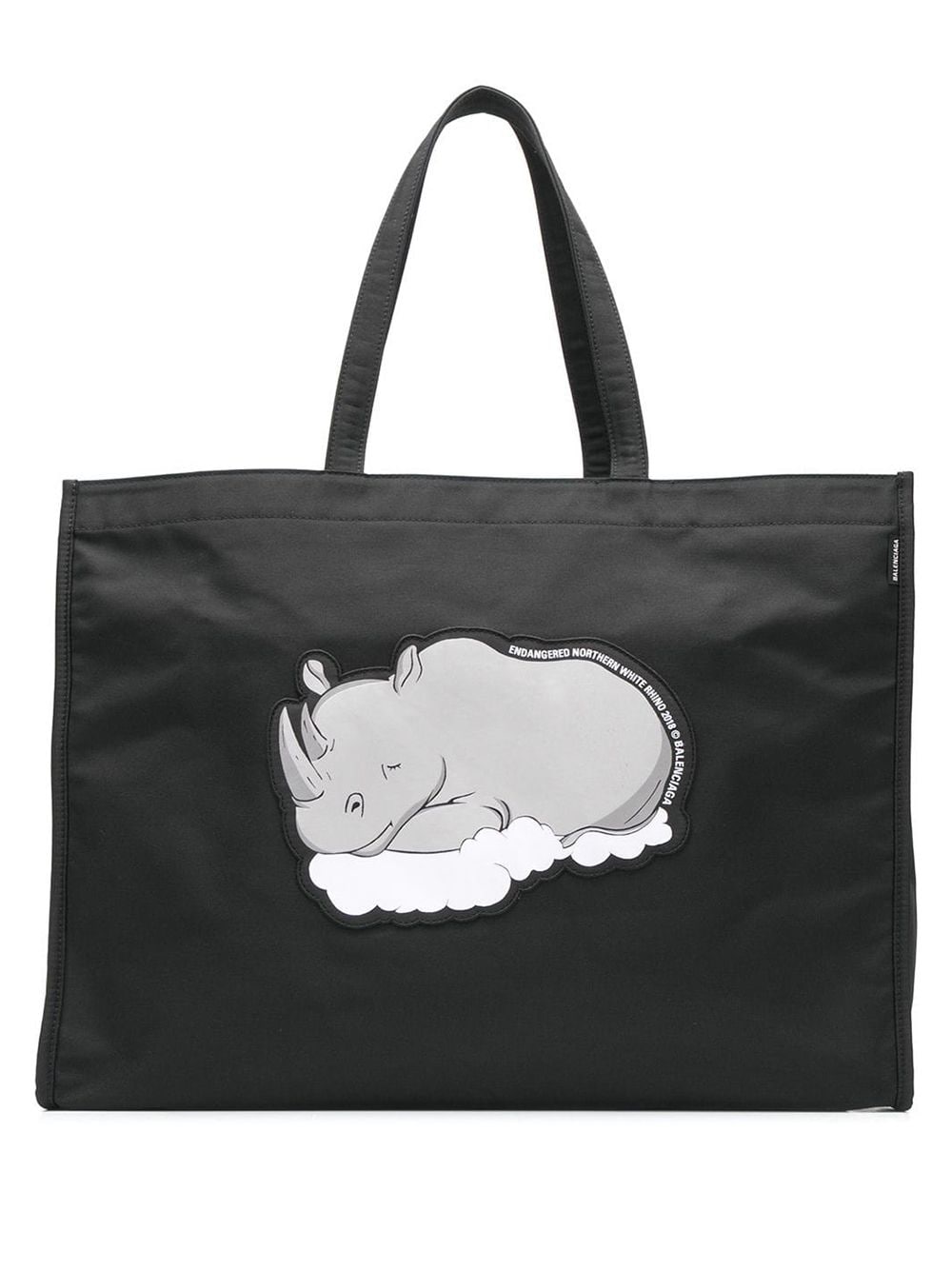 фото Balenciaga сумка-шоппер с изображением носорога