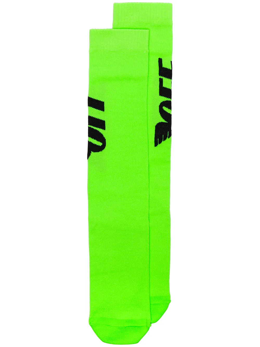 Off-White Socken mit Logo - Grün