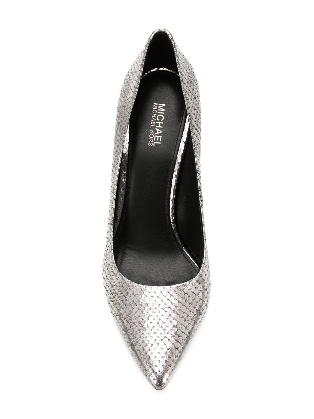 michael kors claire snakeskin pump