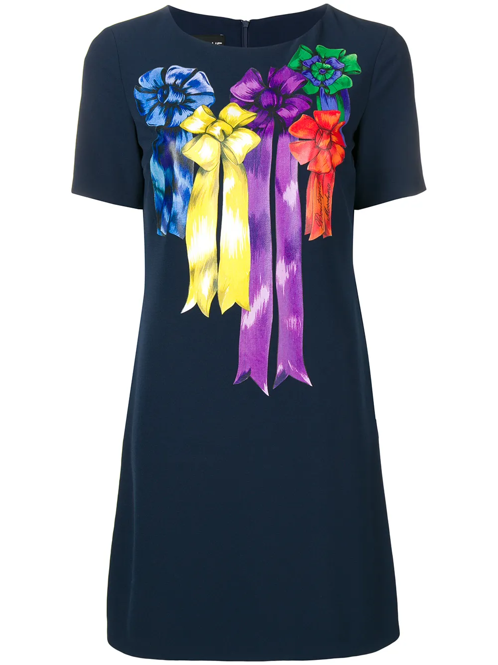 Moschino bow detail T-shirt dress | Blue | Image 1