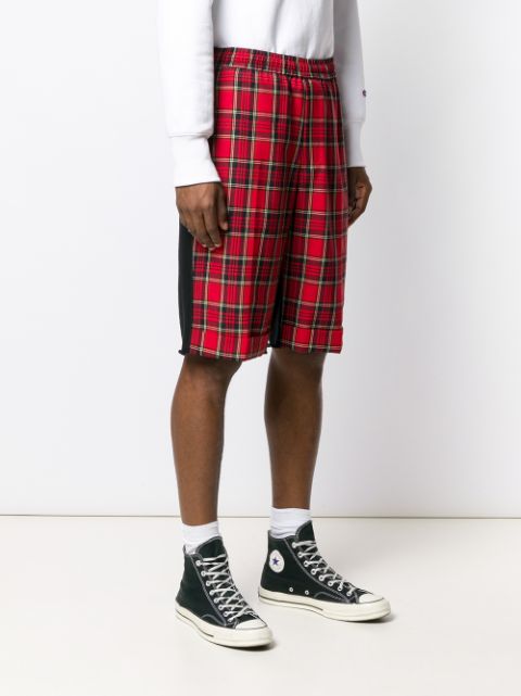 Johnundercover Plaid Print Knee-Length Shorts Ss19 | Farfetch.Com