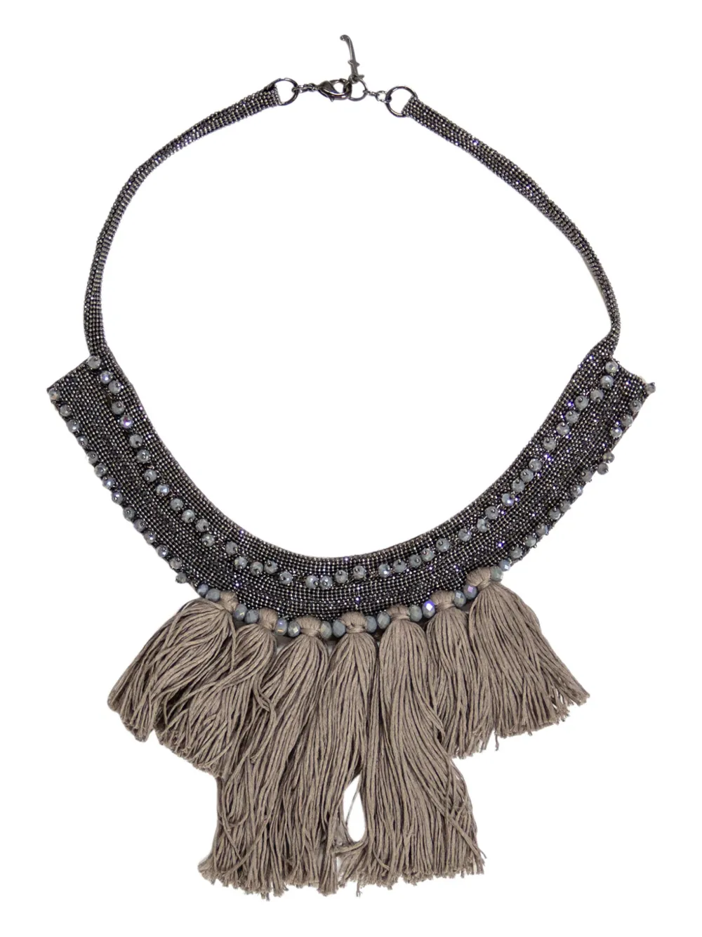 fringe-bib necklace