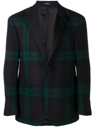 ralph lauren plaid blazer