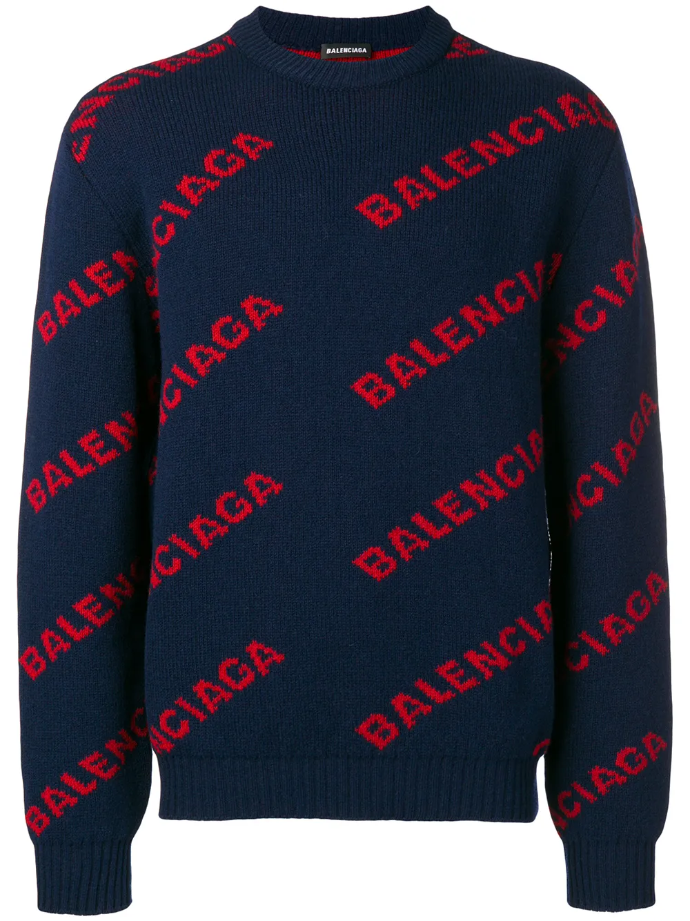 balenciaga intarsia sweater