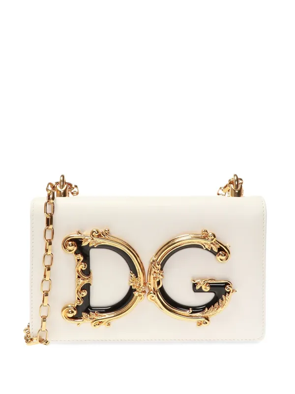 Dolce & Gabbana D&G ゴールド パーティーバッグ Dolce & Gabbana DG Girls Shoulder Bag | White | FARFETCH RO