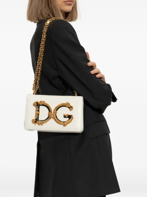 Dolce & Gabbana DG Girls Shoulder Bag | White | FARFETCH RO