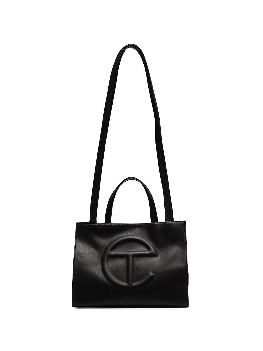 Telfar Bags TELFAR MEDIUM LOGO SHOPPING BAG - BLACK