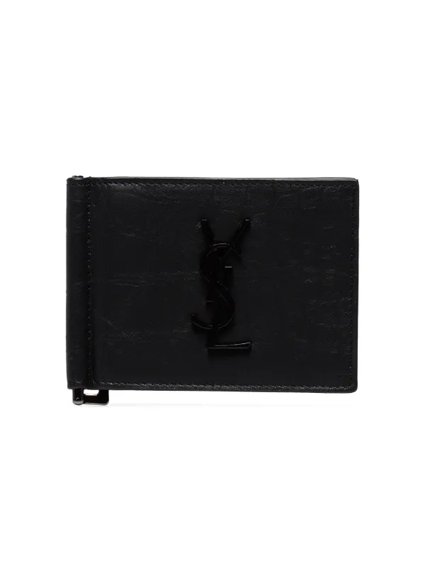 Saint Laurent crocodile-embossed Money Clip Wallet - Farfetch