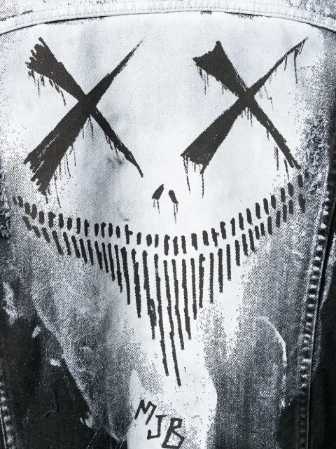 MJB MARC JACQUES BURTON MJB PAINTED DENIM JACKET - BLACK