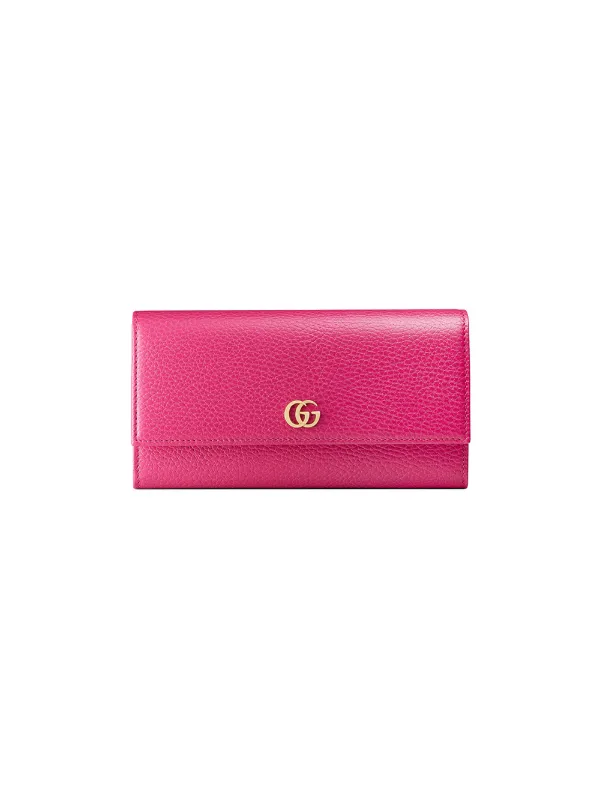 gucci petite marmont leather continental wallet
