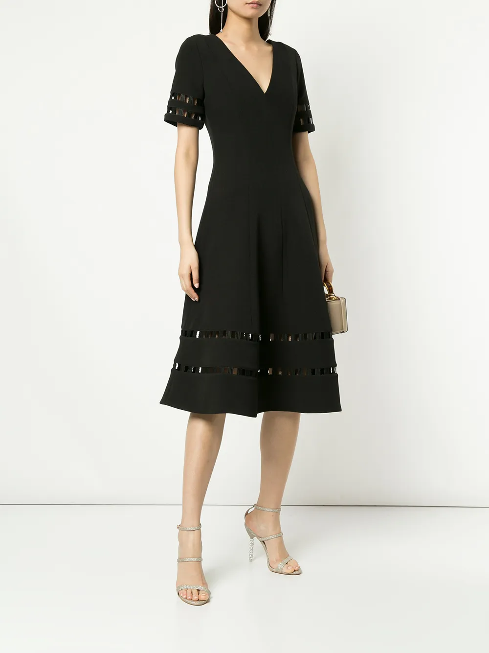 Rachel Gilbert Adeline dress - Zwart