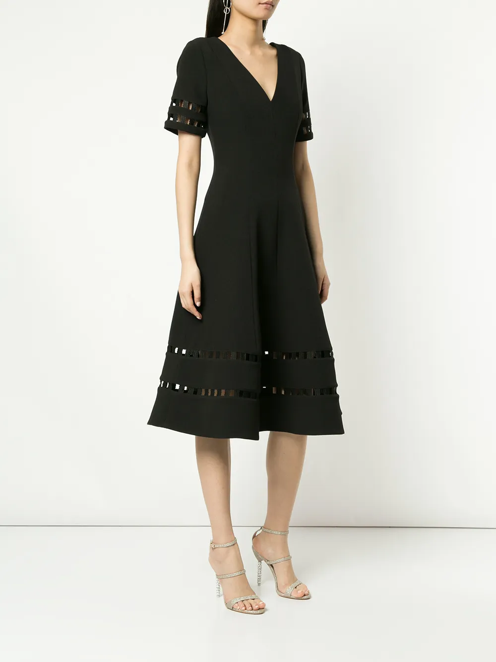 Rachel Gilbert Adeline dress Zwart