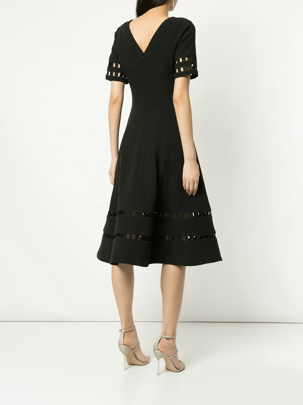 Rachel Gilbert Adeline dress Zwart