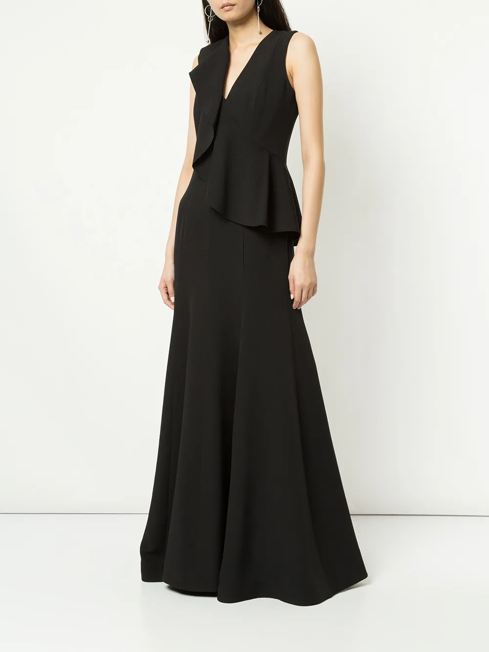 Rachel Gilbert Adeline gown - Zwart