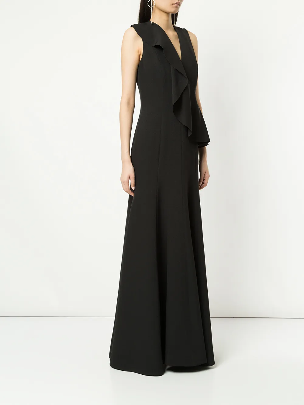 Rachel Gilbert Adeline gown Zwart